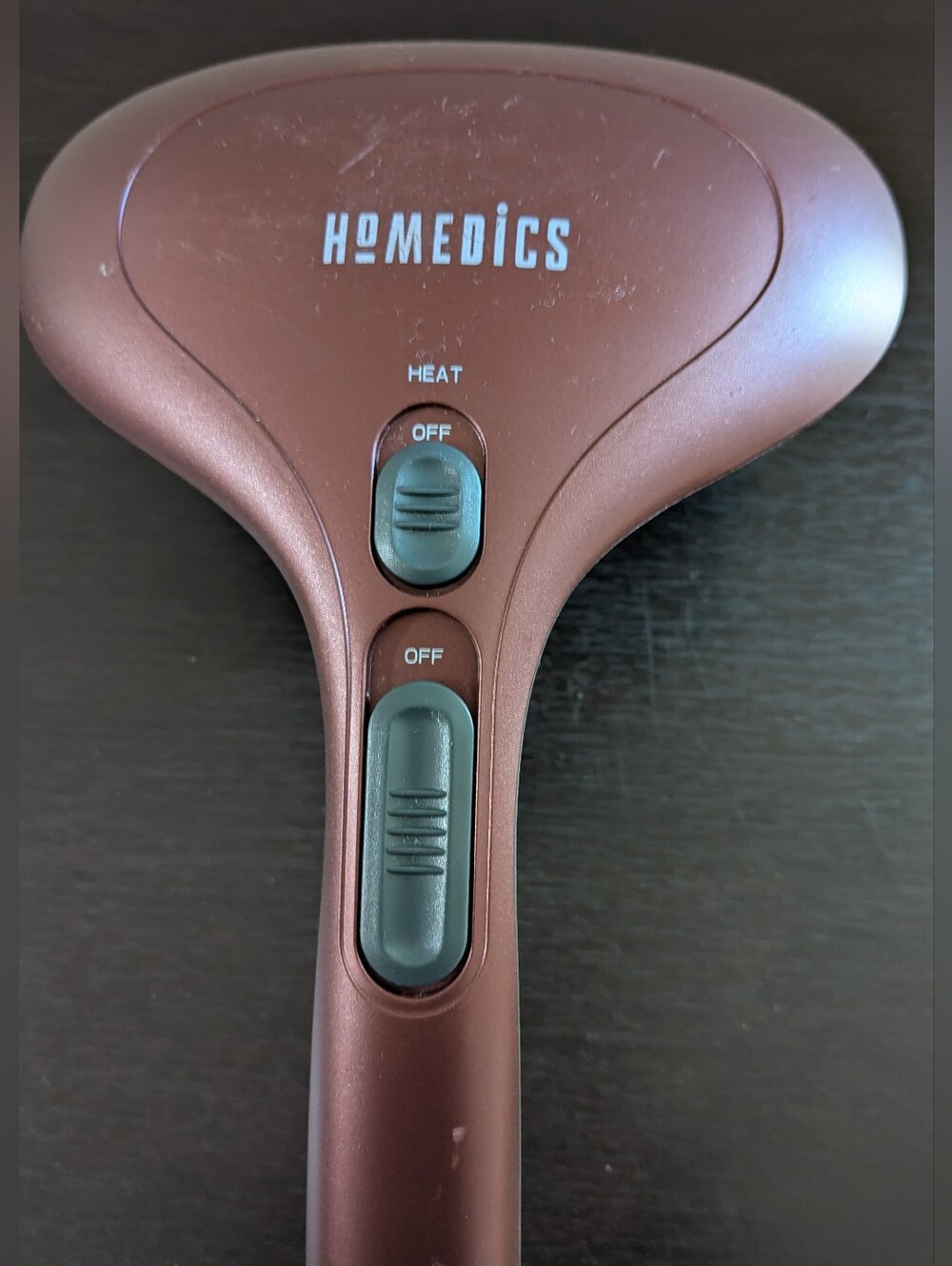 Homedics Percussion Dual Node Body Back Handheld Massager With Heat HHP-285HJ